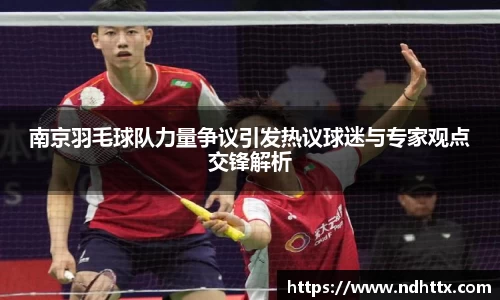 南京羽毛球队力量争议引发热议球迷与专家观点交锋解析